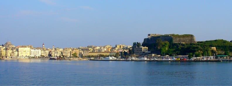 corfu town sailing the ionian sea