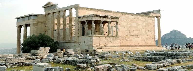 erechteion acropolis hill athens city