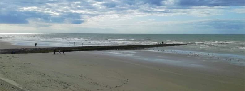 flemish coastal tram view