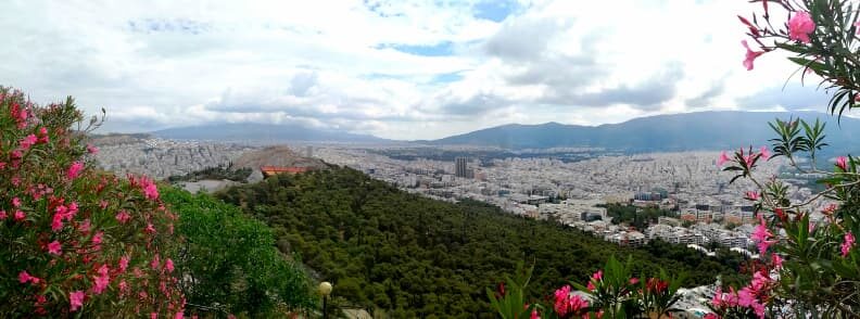 go up on lycabettus hill view