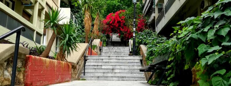 go up to lycabettus hill stairs