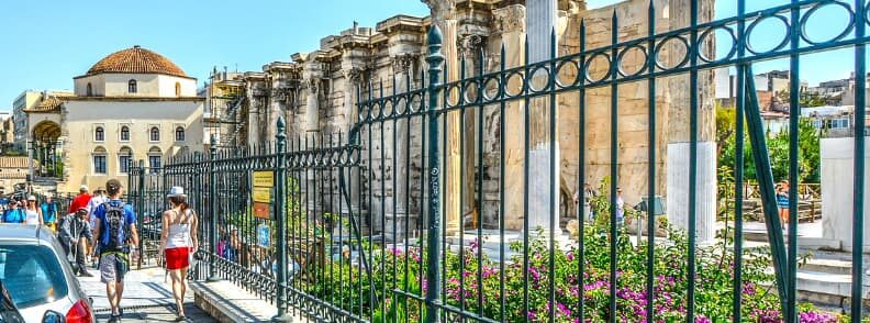 hadrian library places to visit in athens