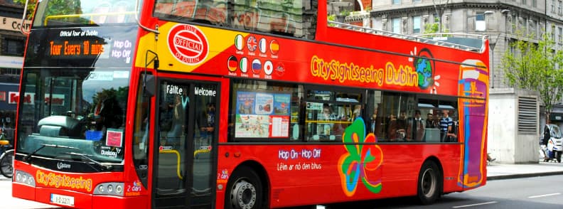 hop on hop off bus dublin ireland city sightseeing