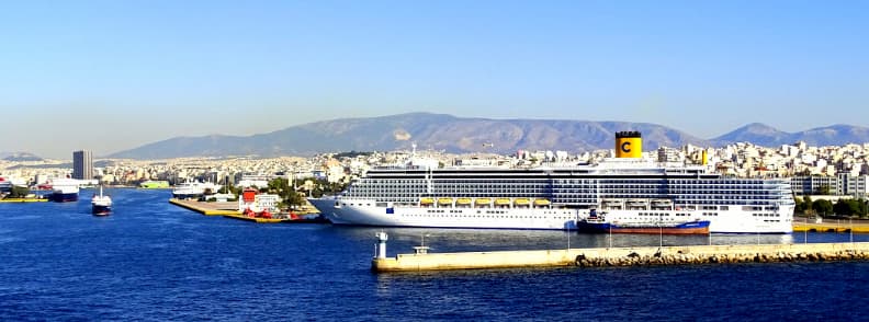 how to get to athens from the port