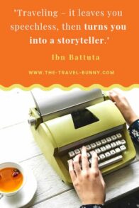 insighful quote about traveling ibn battuta Traveling - it leaves you speechless, then turns you into a storyteller. ibn battuta www.the-travel-bunny.com