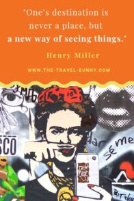 insightful quote about traveling henry miller One's destination is never a place, but a new way of seeing things. henry miller www.the-travel-bunny.com