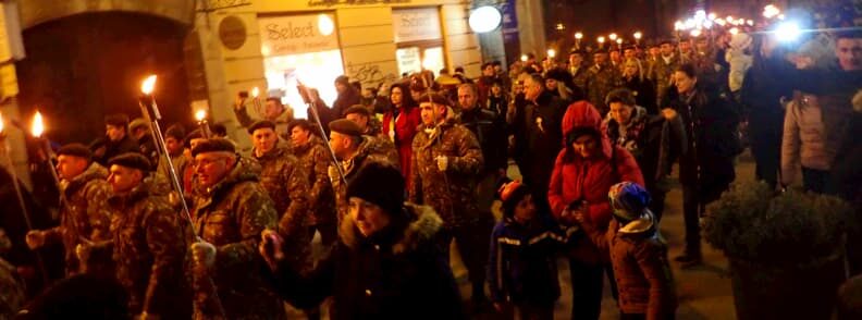 military parade timisoara in a weekend