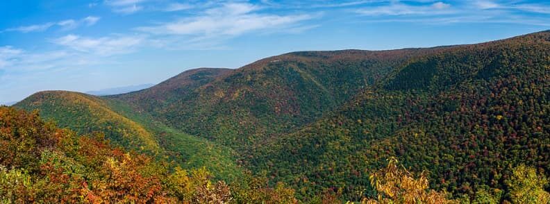 mount greylock fall foliage in massachusetts