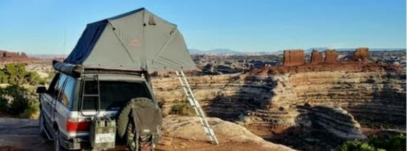 overland pros anza 2000 5 person roof top tents for car camping