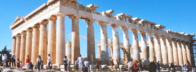 parthenon acropolis hill city of athens