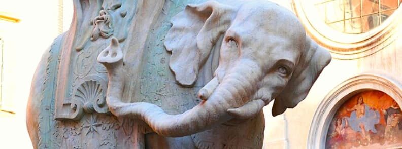 piazza della minerva elephant and obelisk monument rome