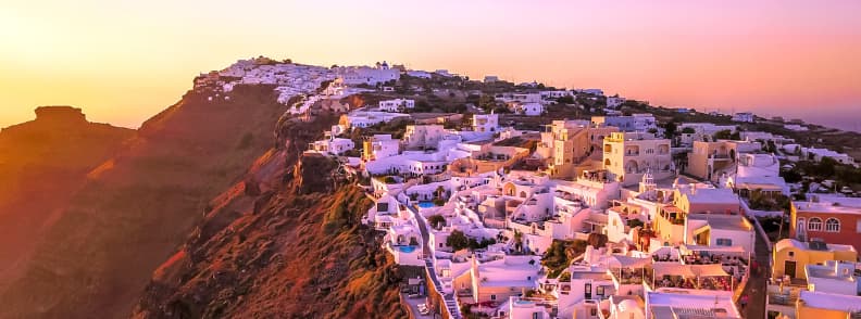 santorini travel costs cyclades islands