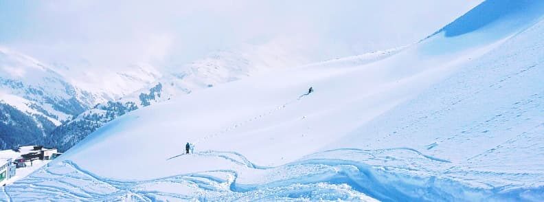 skiing in austria st anton ski resort in the austrian alps