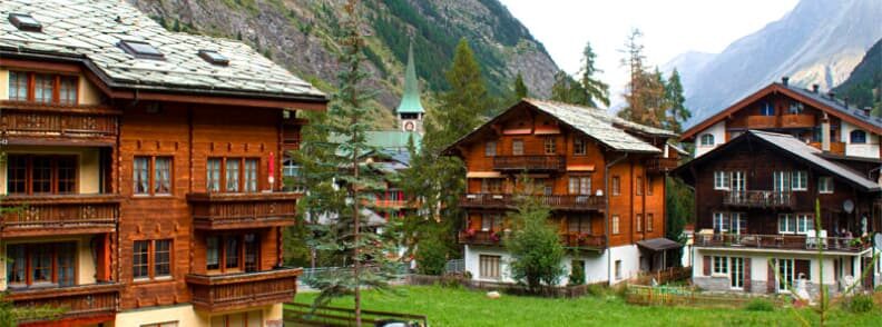 summertime in zermatt village