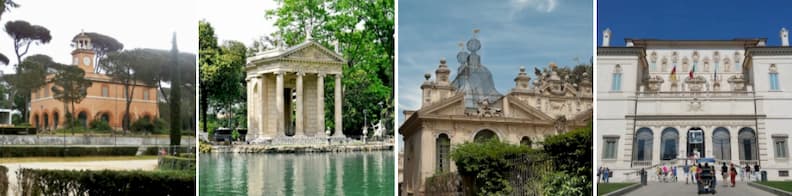 surprising places in rome villa borghese park