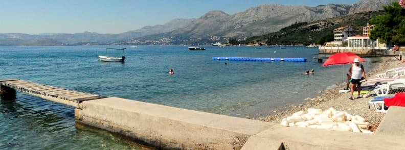 swimming lake ohrid lagadin beach