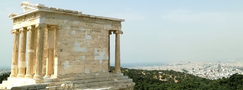 temple of athena nike acropolis hill city of athens