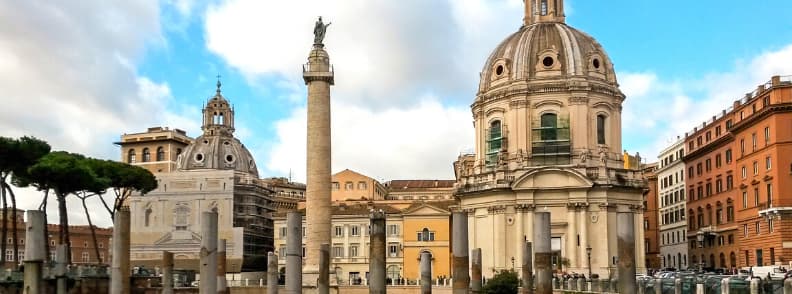 trajan forum column rome archaeological sites