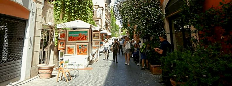 via margutta street in rome