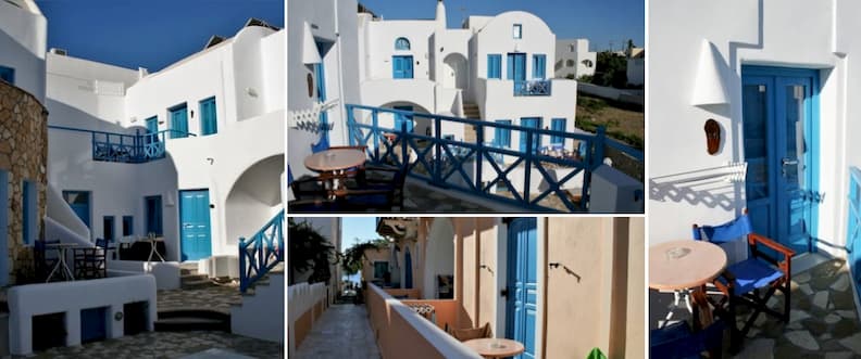 where to stay in santorini on a budget Sea Side Beach Hotel rooms