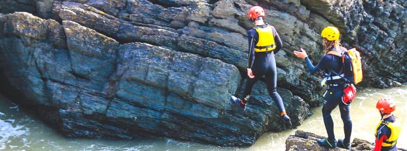 coasteering in the UK