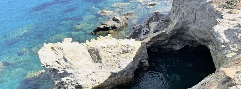 paralia papafragkas beach in milos greece