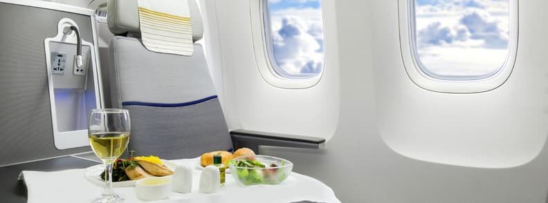 food in business class menu