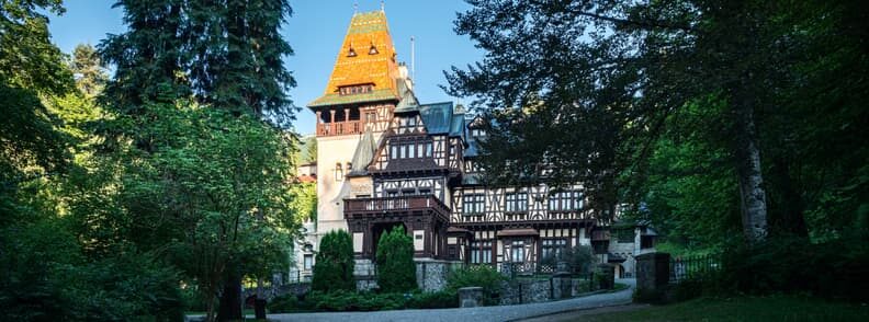 pelisor castle in transylvania romania