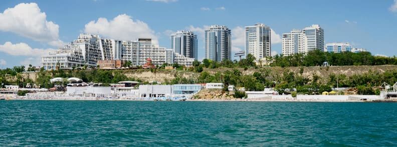 odessa black sea beach ukraine