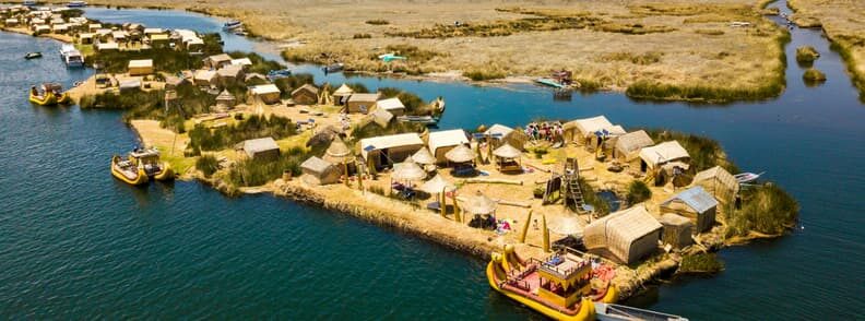 floating islands of uros lake titicaca