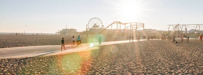 santa monica beach free in los angeles