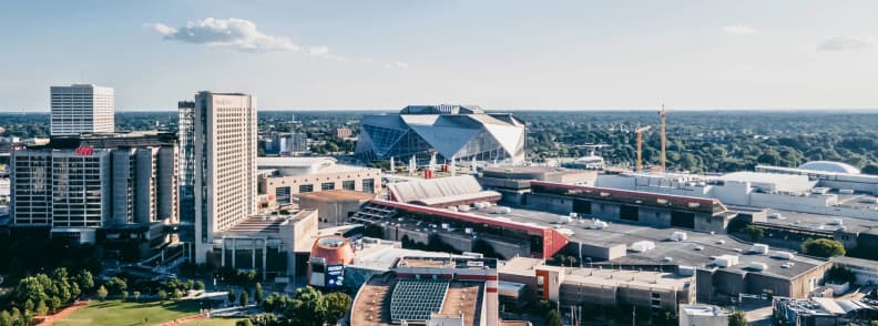 Mercedes-Benz Arena Atlanta stadium tour with charter bus rental