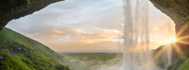 Seljalandsfoss iceland waterfall Seljalandsfoss iceland waterfall