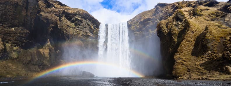 Skogafoss waterfall in Iceland Skógafoss waterfall in Iceland