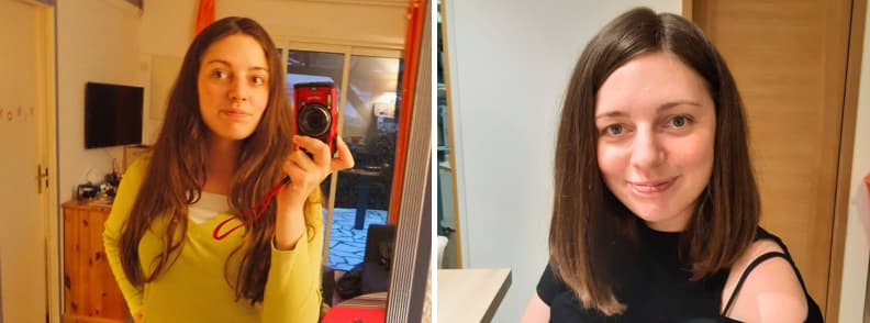 mirela letailleur before and after sailing haircut