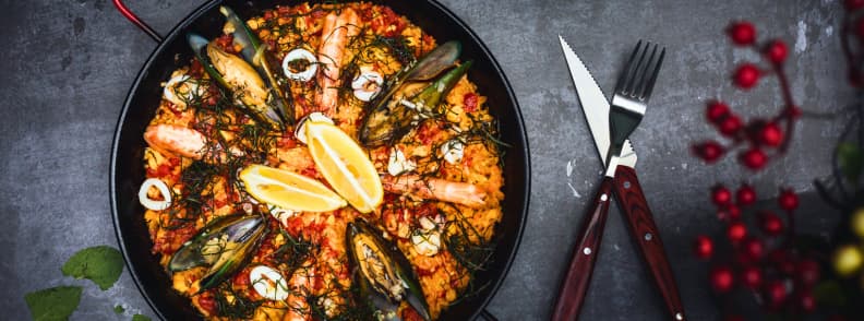 traveling to Barcelona Spain food paella