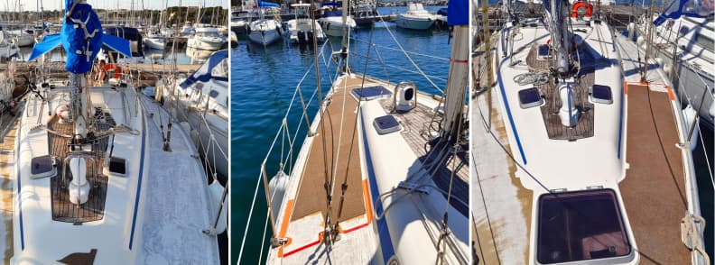 how to replace the deck on a sailboat
