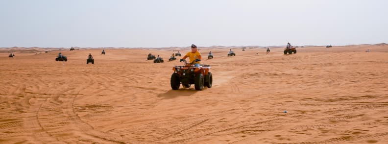 dubai desert safari dune bashing quad