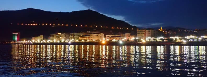 night at anchor chiavari italy