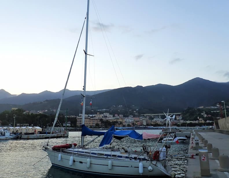 sailboat puzzle in arenzano marina