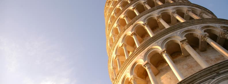 how to visit leaning tower of pisa tickets Close-up of Leaning Tower of Pisa in golden afternoon light showing marble arches and tilt