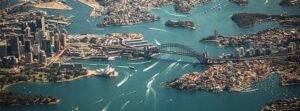 7 day Sydney Itinerary Sydney Harbour Aerial View Opera House and Harbour Bridge Aerial view of Sydney Harbour